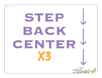 Step Back Center x 3