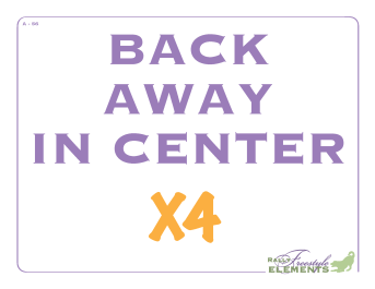 Back Away in Center 4x
